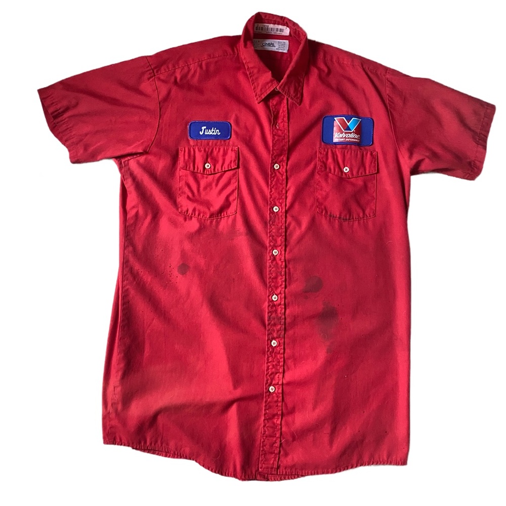VTG Red Utility Workwear Valvoline: Instant Oil Change